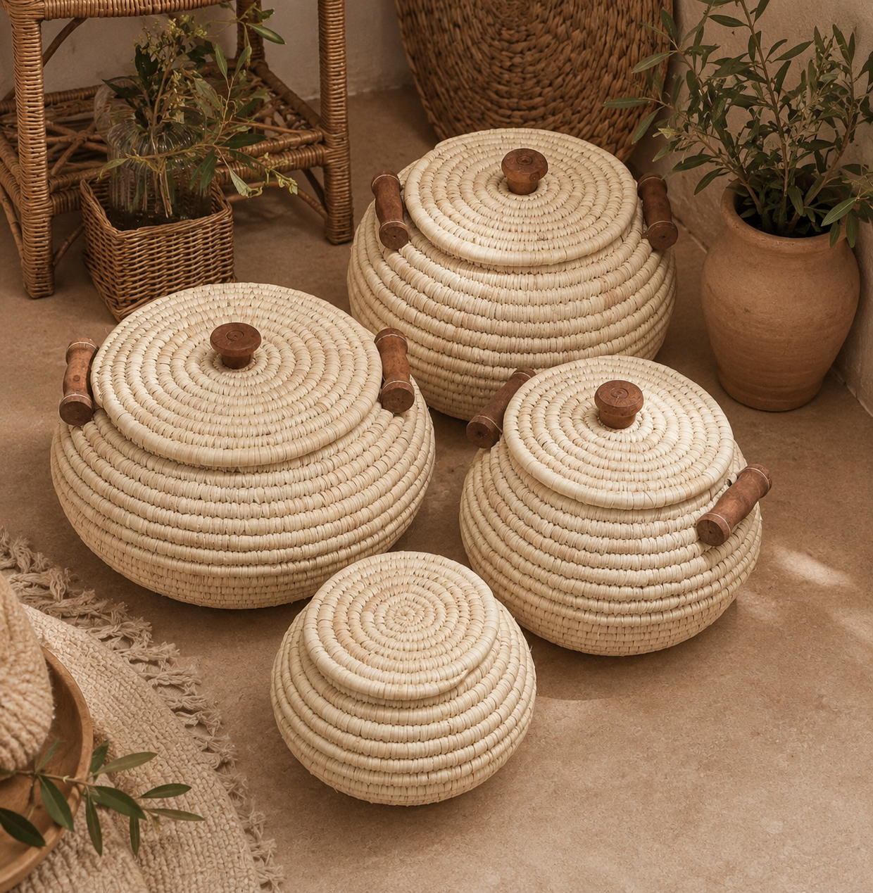 جابرنجی خمره دسته چوبی